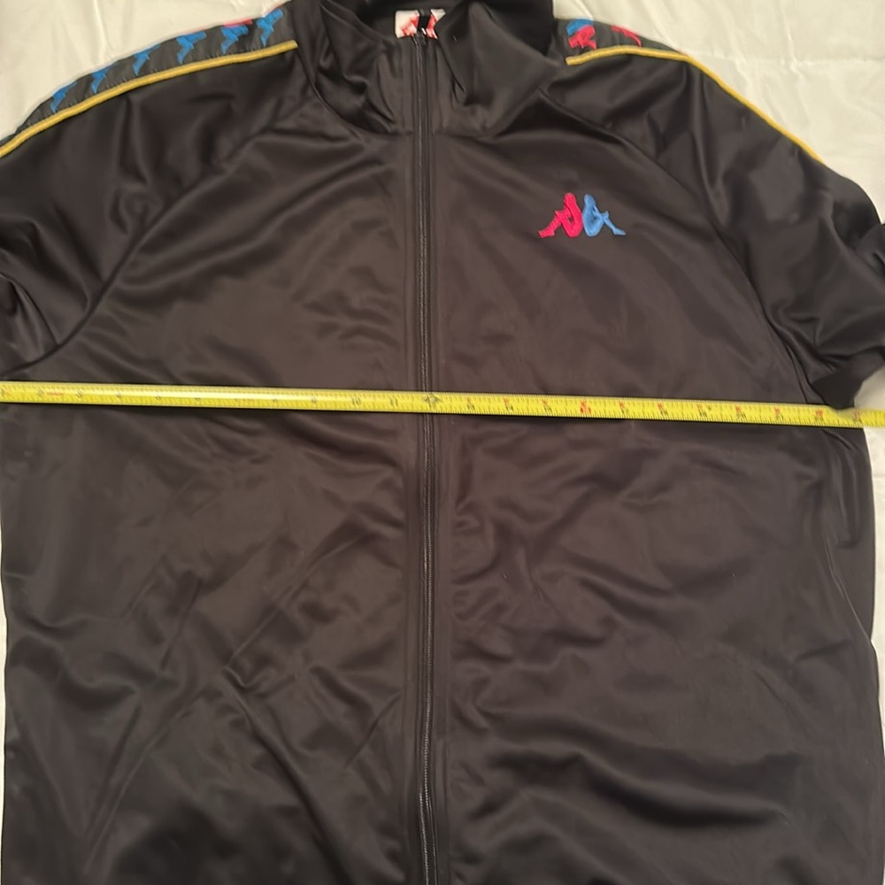Kappa Jacket bandu X Large Black Full Zip Pockets Track Warm Up Soccer unisex - Picture 12 of 13